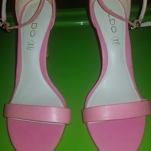 Aldo Open Toe Heels (the shoe is a Coral Color)